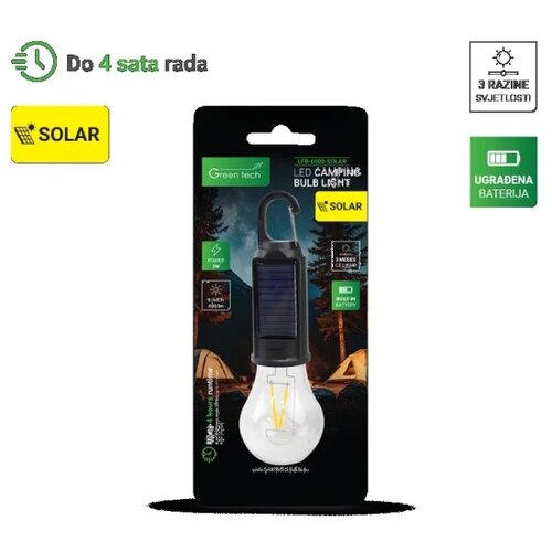  LED SOLARNA kamping zarulja Green Tech 3W 3000K 100 lm 8 1 Slike