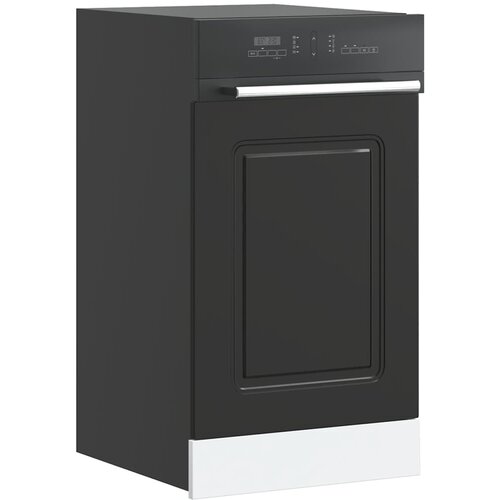 vidaXL Plošča za pomivalni stroj Kalmar črn 45x1,5x67 cm inž. les Cene