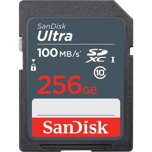 Sandisk SDXC 256GB Ultra, 100 MB/s SDSDUNR-256G-GN3I