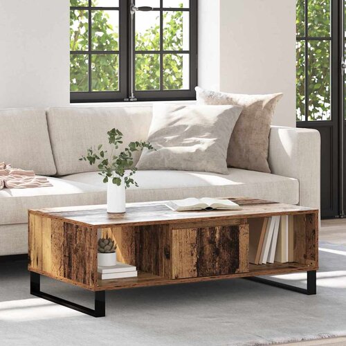 vidaXL Stolić za kavu Staro drvo 104 x 60 x 35 cm Konstruirano drvo Cene