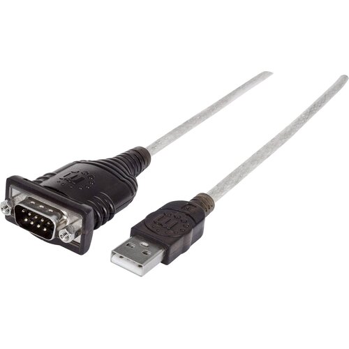 Manhattan Priključni kabel USB 1.1\, Seriell [1x USB 1.1 vtič A - 1x D-SUB-vtič 9pol.] 0.45 m črno-siv (20416494) Cene