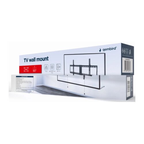 Gembird WM-90F-01 TV nosac fiksni VESA max 80x40cm, 37-86 max.70kg Cene