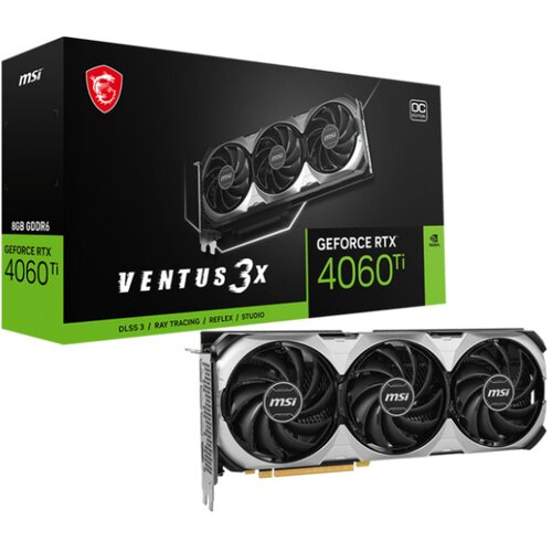 MSI Grafična kartica nVidia RTX4060Ti Ventus 3x E - 8GB GDDR6 | 1xHDMI 2.1a 3xDisplayport 1.4a (V515-065R), (21097722) Cene
