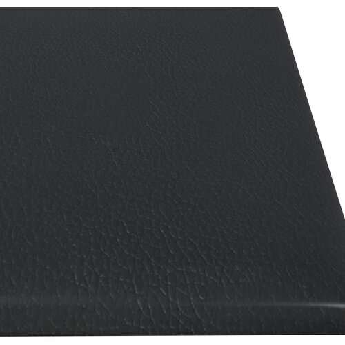  Zidna uzglavlja 12 pcs 60 x 15 cm Crna tkanina Slike