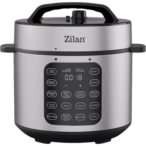 Zilan Multifunkcionalni digitalni ekspres lonac ZLN9580, 1000W, 6l, Sivi Cijene