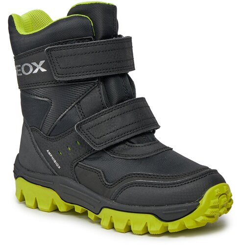 Geox Škornji za sneg J Himalaya Boy B Abx J36FRC 0FUCE C0802 S Black/Lime Cene