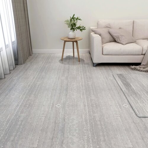  Samoljepljive podne obloge 55 kom PVC 5,11 m&amp;sup2; sive Slike