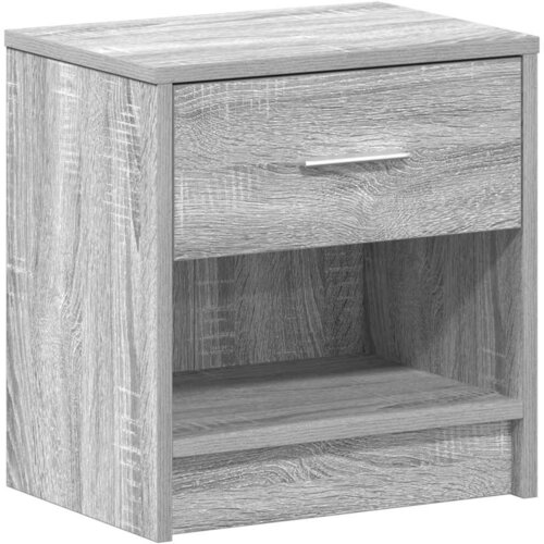 vidaXL Nočna omarica s predalom siva sonoma 39x28x41 cm, (5000298662) Cene