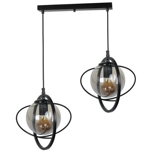 Opviq nepal 2 li Sıralı siyah Füme Camlı Sarkıt blackfume chandelier Cene