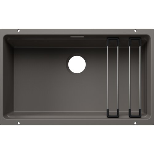 Blanco sudoper ETAGON 700-U SILGRANIT pribor inox nosači, bez InFino pribora - VULKAN SIVA Slike