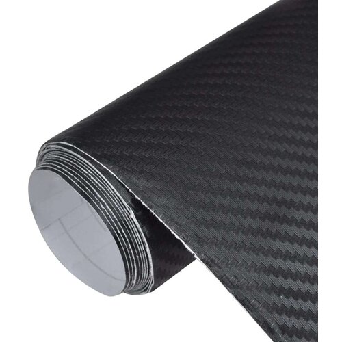 vidaXL Folija za automobil 3D crna 100 x 150 cm Cene