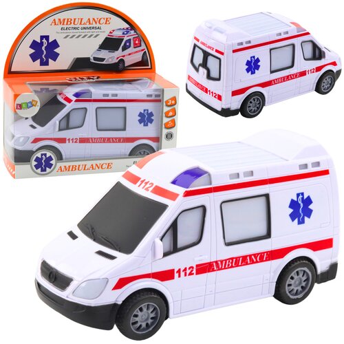 Battery Operated Ambulance Lights Sounds White Slike