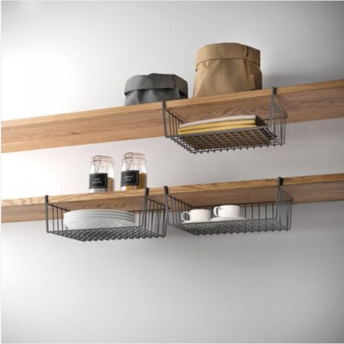  Korpa za odlaganje ispod police Kanguro40 Lava 40x26x14cm Metaltex Slike