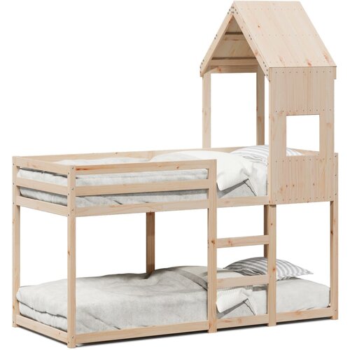 VidaXL Pograd s streho 90x190 cm trdna borovina Slike