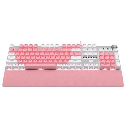 Aula F2088 pink/bela, mehanička tastatura Slike