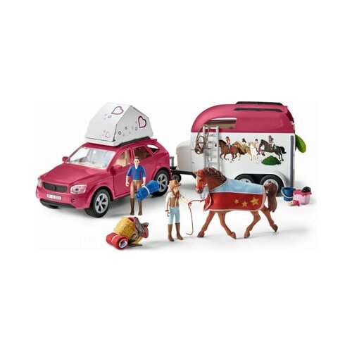 Schleich 42535 - Konjski klub - Pustolovščina z avtomobilom in prikolico Cene