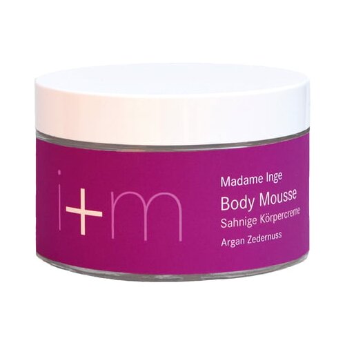 I+m Naturkosmetik Berlin madame inge body mousse s arganom i pinjolima cedra Slike