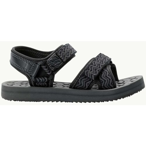 Jack Wolfskin Sandale za dečake ZULU VC K, Crne Cene