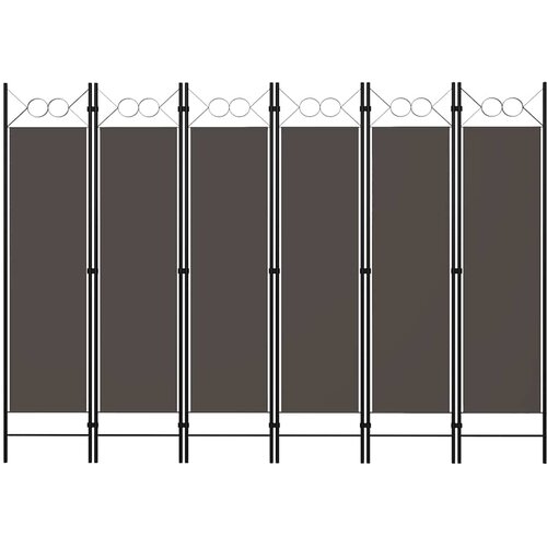 Sobna pregrada sa 6 panela antracit 240 x 180 cm Cijene