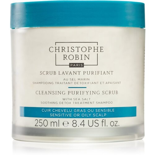 Christophe Robin Cleansing Purifying Scrub with Sea Salt čistilni šampon s piling učinkom 250 ml Cene