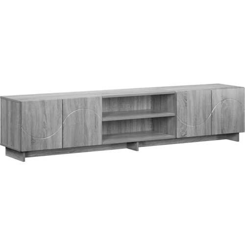  TV stalak 180 x 34 5 x 40 cm Siva Sonoma Konstruirano drvo - Siva Sonoma 179.5 x 34.5 x 40 cm Slike