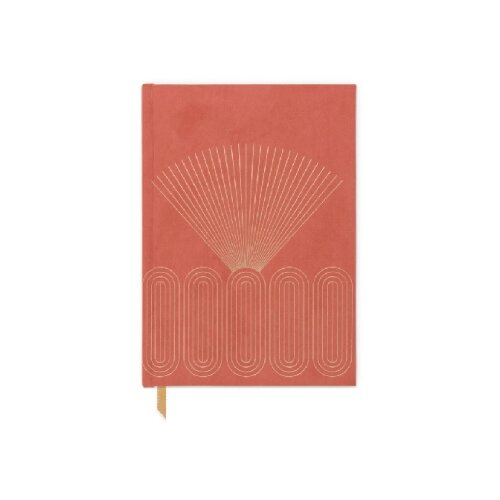 Kikkerland Agenda Suede Journal, Terakota Cene