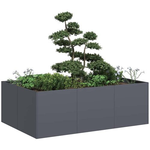 vidaXL Sadilnik antracit 120x80x40 cm Jeklo Cene