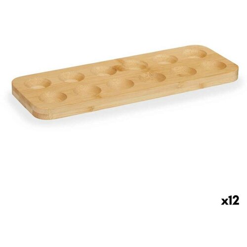 Posuda za Jaje Smeđa Bambus 40 x 3 4 x 40 cm (12 kom.) Cijene