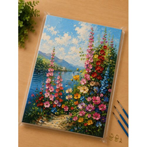  BOJENJE PO BROJEVIMA SET CVETIĆI 40X50CM *AK Slike