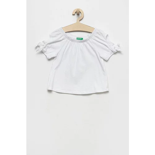 United Colors Of Benetton Dječja majica kratkih rukava boja: bijela, glatka