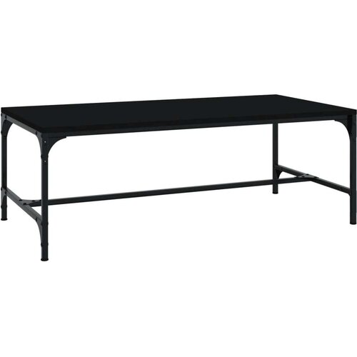  Stolić za kavu crni 100 x 50 x 35 cm od konstruiranog drva Slike
