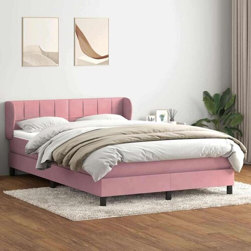 Box Spring krevet s madracem ružičasti 140x220 cm bar&scaron;un Cijene