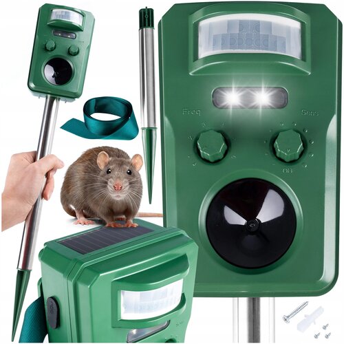  Ultrazvočni solarni aku. 1200mAh LED odganjalec živali s senzorjem gibanja Cene
