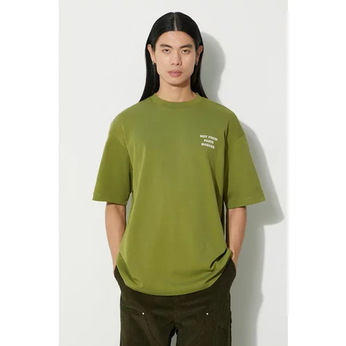 Drôle de Monsieur Pamučna majica za muškarce, boja: zelena, s tiskom, C-TS101-CO073-KK