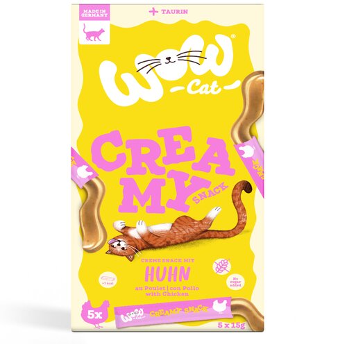 WOW Cat Creamy Snack 5 x 15 g - Piletina Cijene