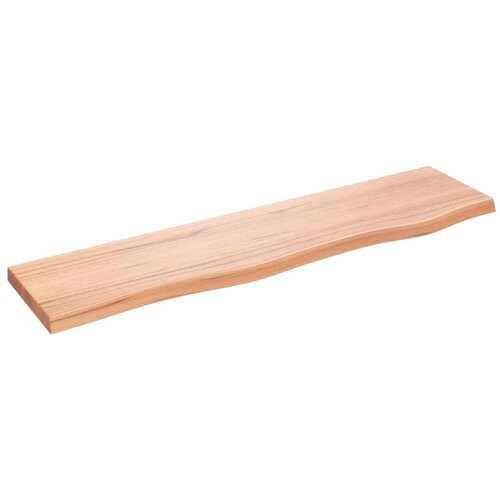 VidaXL Zidna polica svjetlosmeđa 80 x 20 x 2 cm od obrađene hrastovine Slike