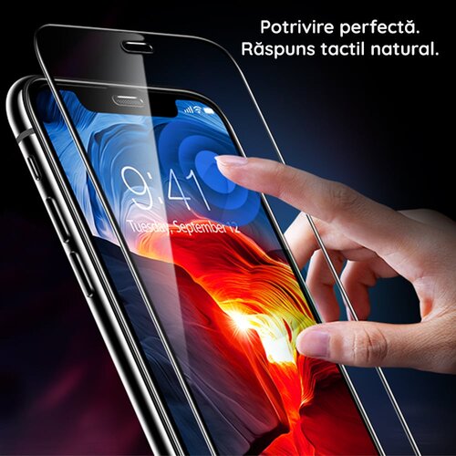 Techsuit 111D Full Cover / Full Glue Glass za Xiaomi Redmi 13C 4G / 13C 5G / Poco M6 / C65 črna Slike