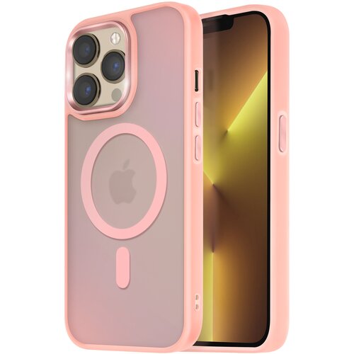 AVIZAR Ohišje MagSafe za iPhone 13 Pro Max Back Mat Frosted Obris, Roza, (5000011216) Cene