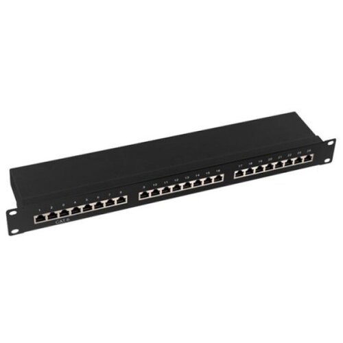 Owire Patch panel 19"/1U Cat6A/FTP/24 port Cene