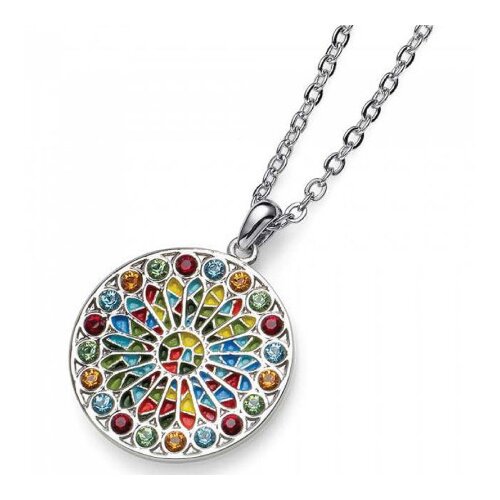  Ženski oliver weber vida small multicolor lanČiĆ sa swarovski kristalnim priveskom ( 11815 ) Cene