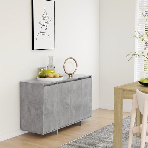 vidaXL komoda betonsko siva 120x41x75 cm iverna plošča Cene