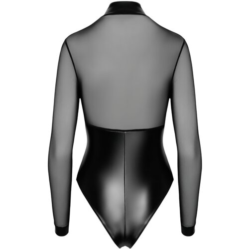 Noir Handmade F321 Edge Wetlook and Mesh Body with Rings XL Slike
