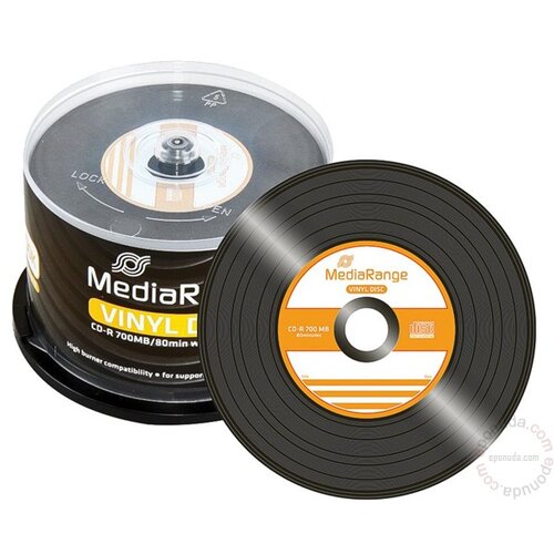 Mediarange CD-R VINYL 700MB 80MIN MR225 disk Slike