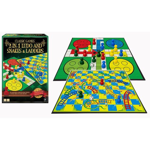 Singa Games Set Klasične dru&amp;scaron;tvene igre 2u1, Čoveče ne ljuti se i Zmije i merdevine Slike