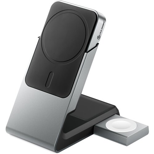 ALOGIC Matrix+ 3-in-1 Magnetic Charger+Power Bank+AW Puk grey Slike