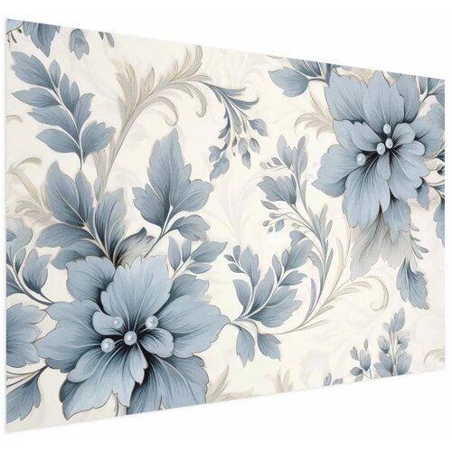  Plakat Turquoise Ornamental Retro Flowers 90x60 Cijene