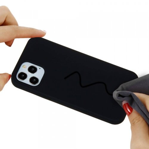  Liquid silikonski ovitek za iphone 14 pro max - črn Slike