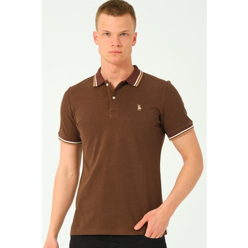 Dewberry T8594 MEN&amp;#039;S T-SHIRT-COFFEE-2 Slike