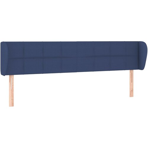 Maison Chic vzglavna omarica - nočna omarica - posteljna omarica z u&amp;scaron;esi modro 183x23x78/88 cm blago, (21712162) Slike