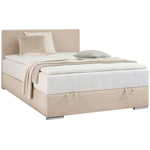 CARRYHOME POSTELJA Z VZMETNICO 90 cm x 200 cm , tekstil bež Cene